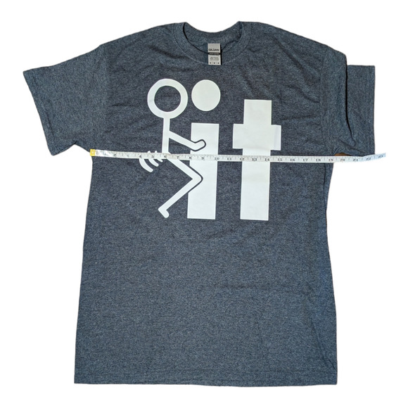 F It Screw It Stick Figure Funny Humor Parody T-Shirt Tee - Picture 2 of 6